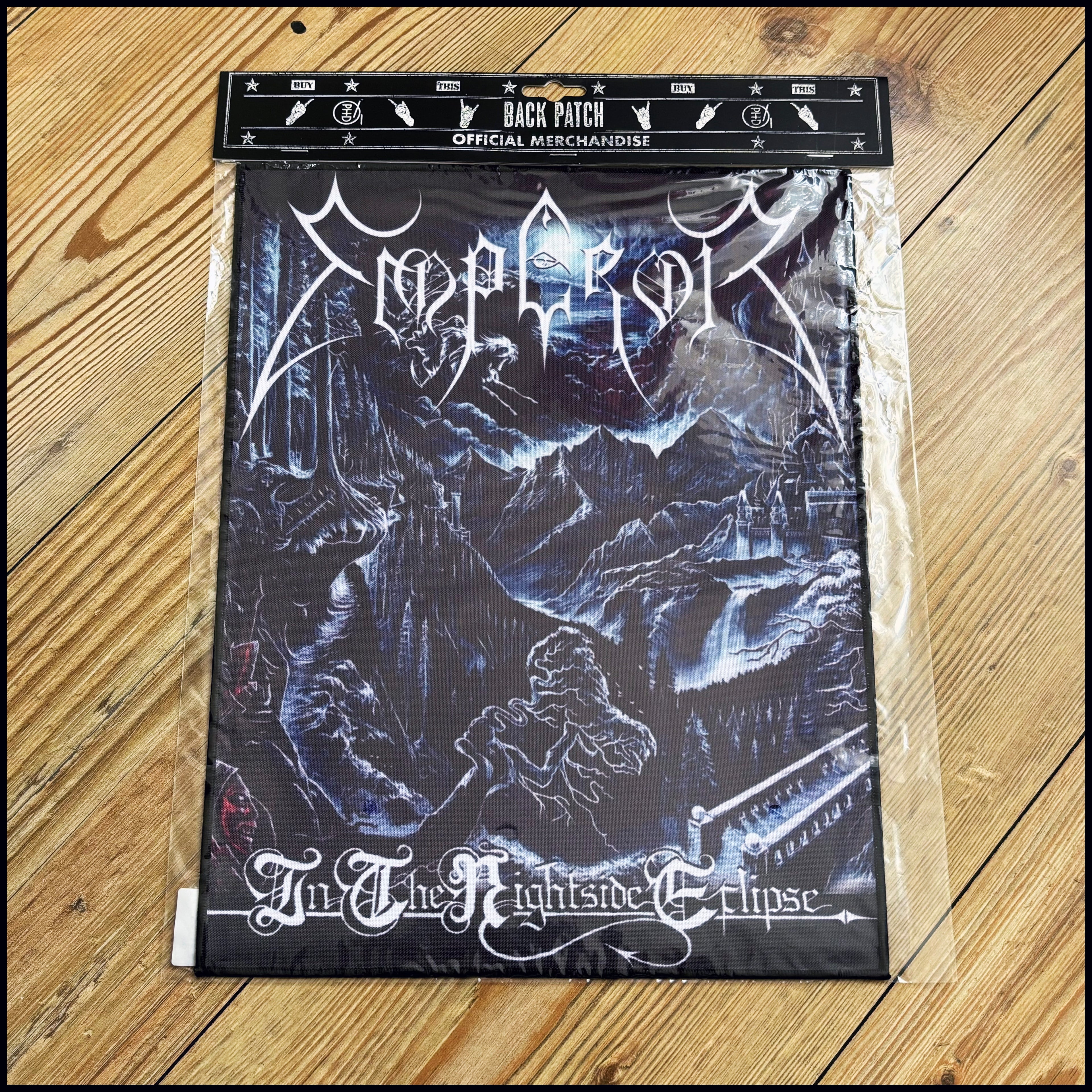 EMPEROR: official IN THE NIGHTSIDE ECLIPSE large backpatch – CultNeverDies