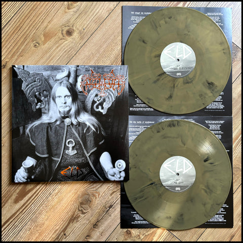 ENSLAVED: Eld double LP (2 x LP, gold with black marble vinyl, gatefold sleeve)