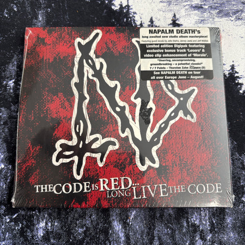 NAPALM DEATH: THE CODE IS RED digipak CD *new and sealed*
