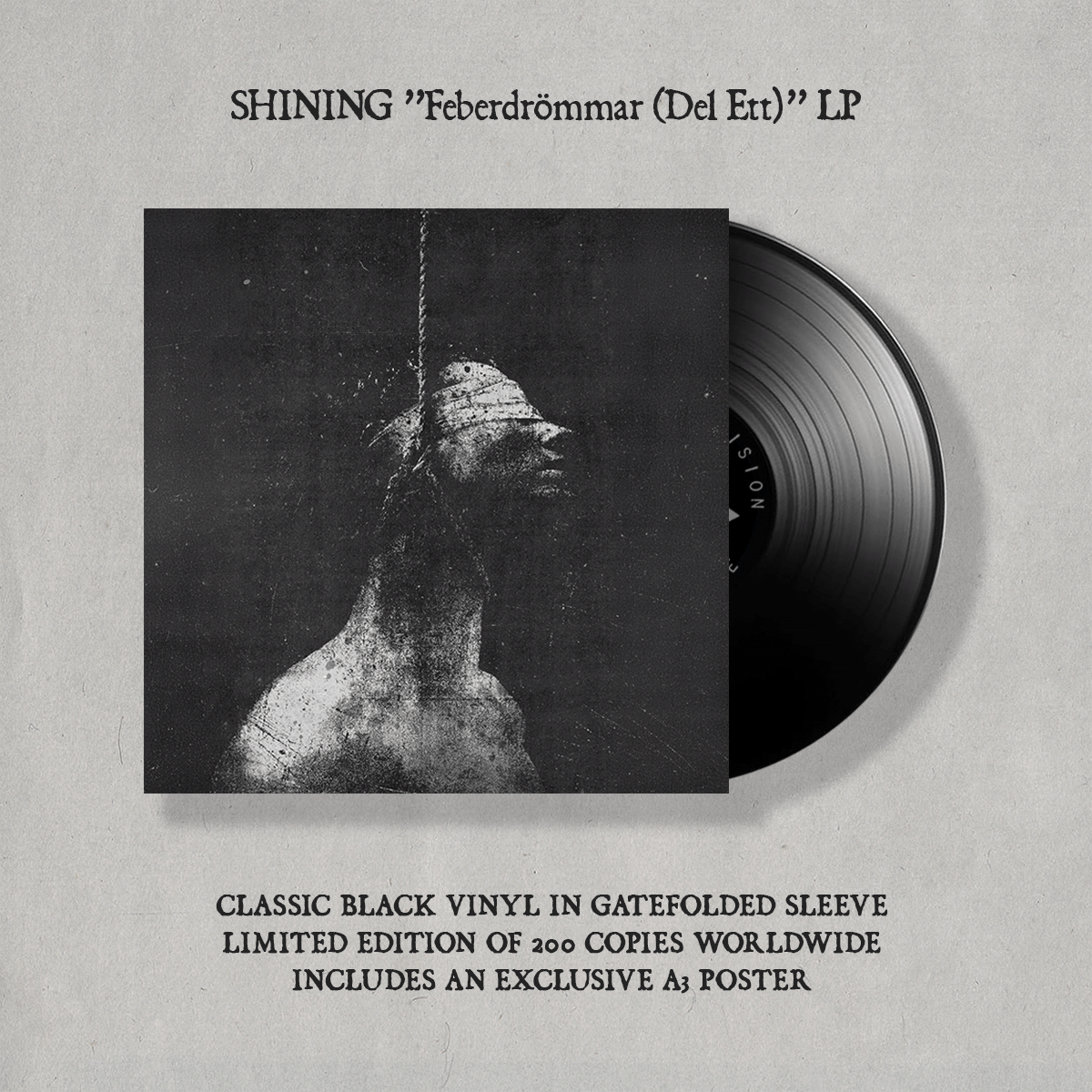 SHINING: Feberdrömmar (Del Ett) pt 1 LP (feat Maniac, Gaahl, Attila etc, gatefold, various colours) *new*