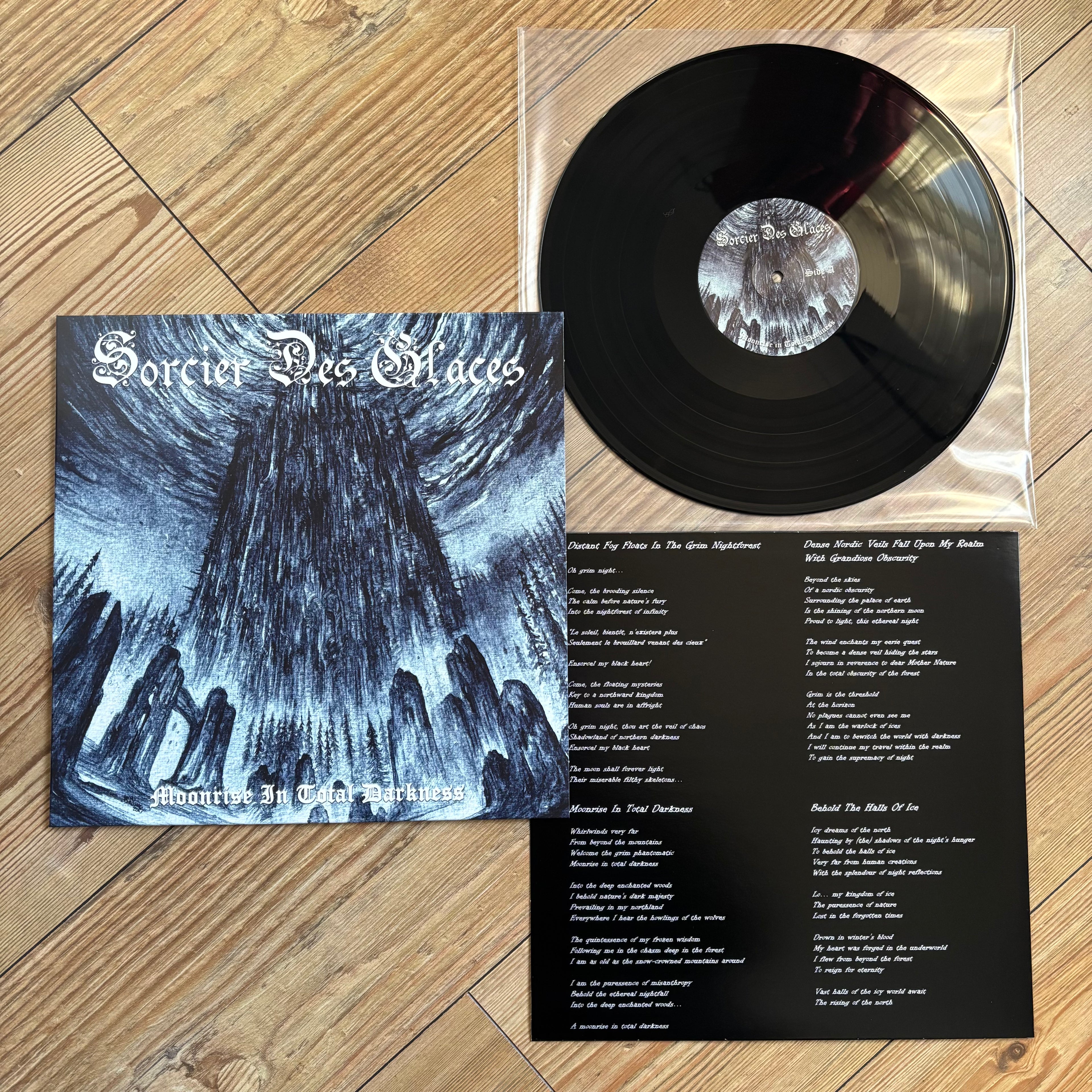 SORCIER DES GLACES: Moonrise in Total Darkness LP (limited black vinyl, Canadian black metal) *new*
