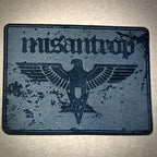 SHINING: official deluxe LEATHER MISANTHROP patches (white / black)