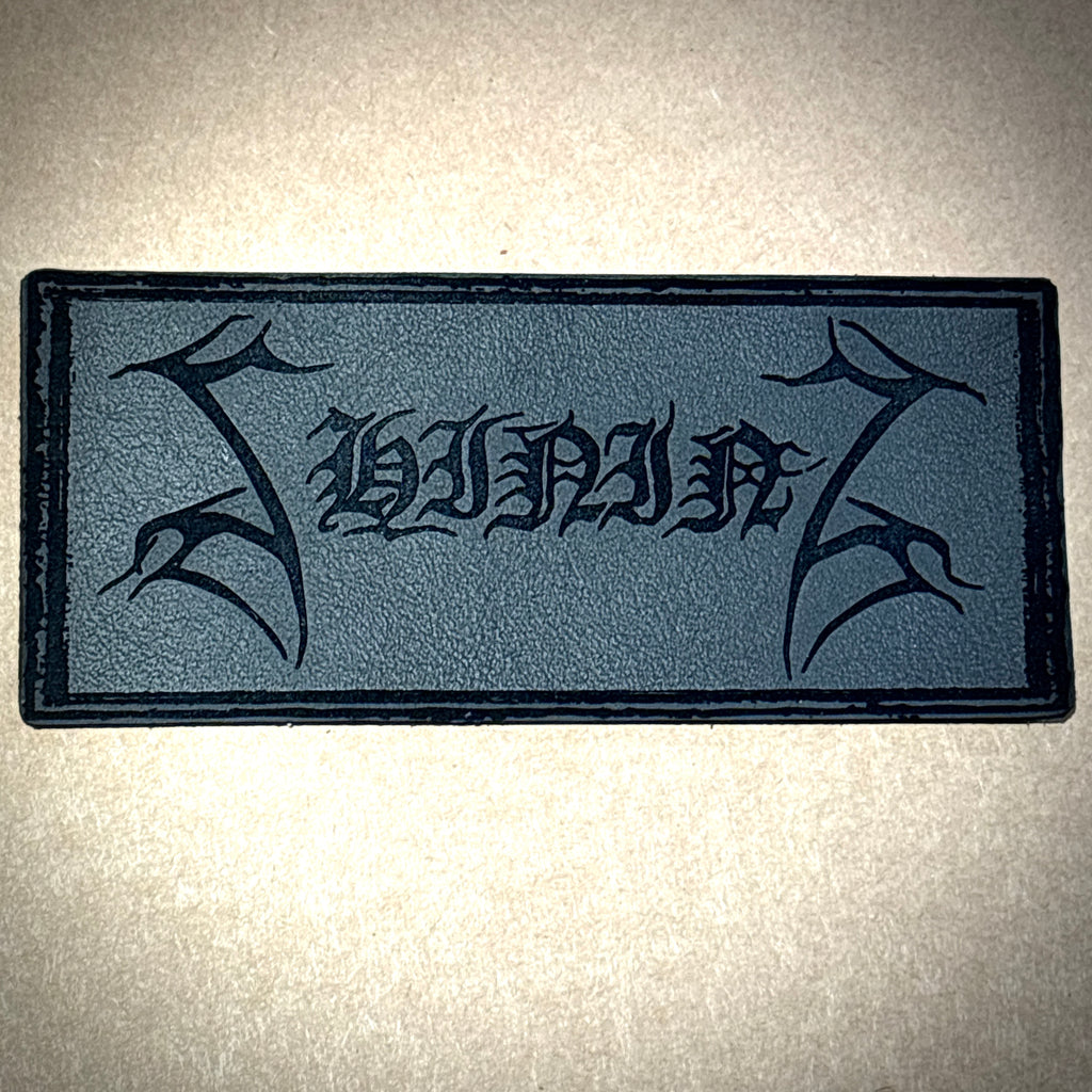 SHINING: official deluxe LEATHER LOGO patches (red / white / black)