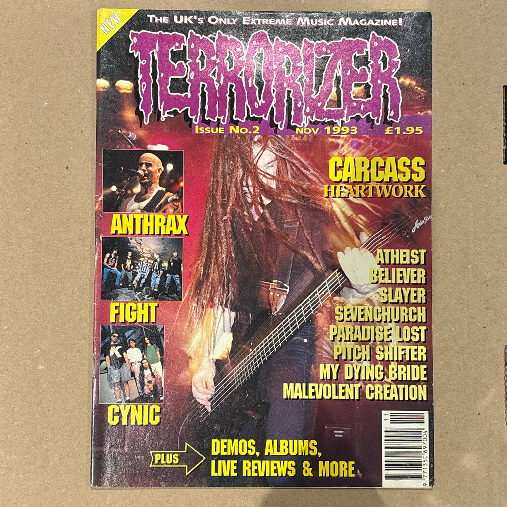 TERRORIZER magazine sale (early issues, 1-50) *rare*