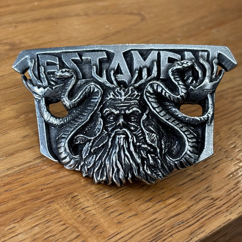 Official TESTAMENT metal belt buckle