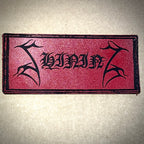 SHINING: official deluxe LEATHER LOGO patches (red / white / black)