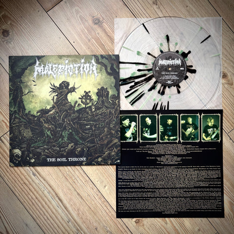 MALEDICTION: The Soil Throne LP (splatter vinyl, UK death pioneers)