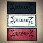 SHINING: official deluxe LEATHER LOGO patches (red / white / black)