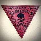SHINING: official deluxe LEATHER 30 YEARS patches (red / white / black)