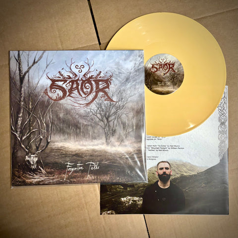 SAOR: Forgotten Paths LP (2019 opus on cyan/white marble vinyl from Scottish folk black metallers)