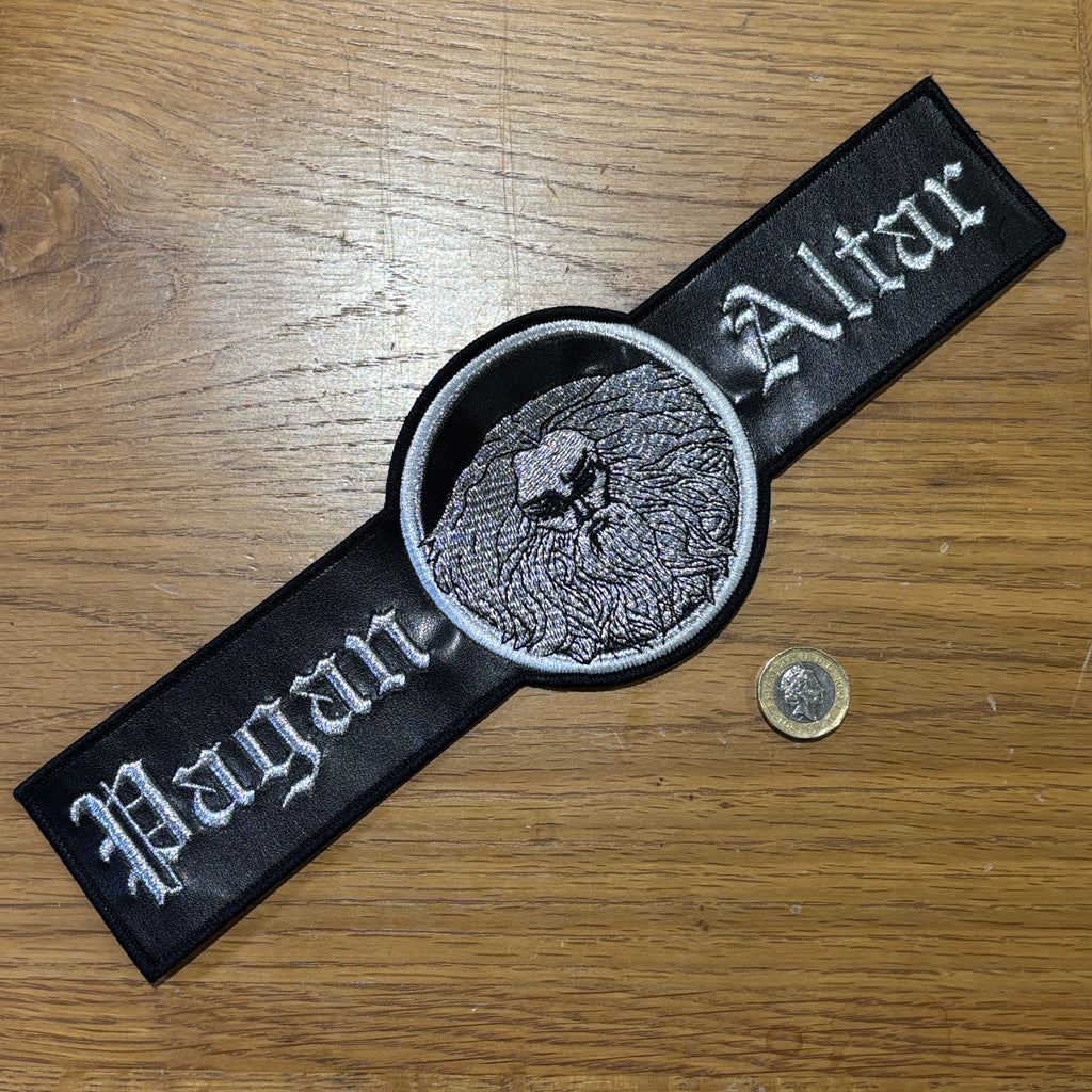 PAGAN ALTAR: official limited leather back patch