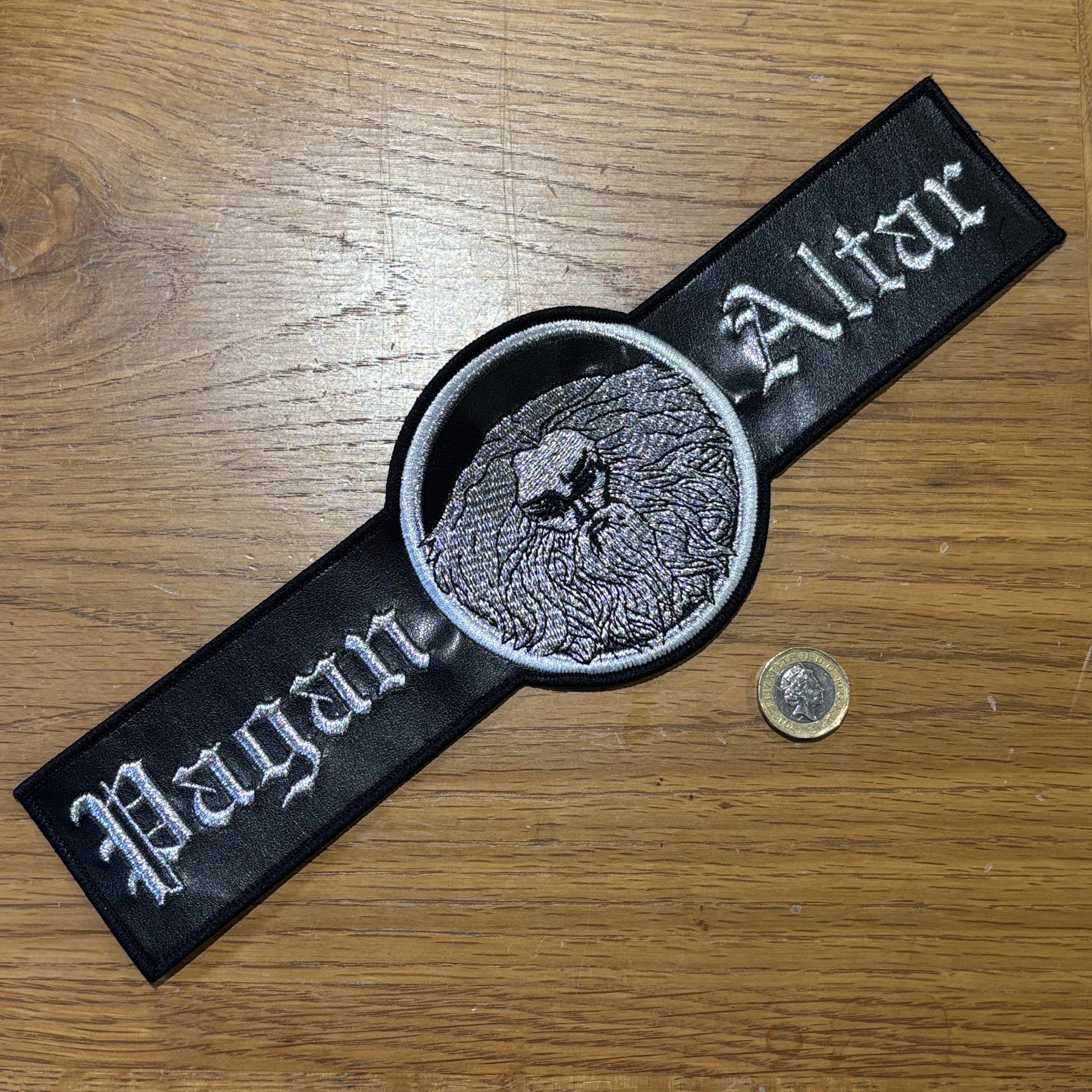 PAGAN ALTAR: official limited leather back patch