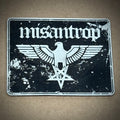 SHINING: official deluxe LEATHER MISANTHROP patches (white / black)
