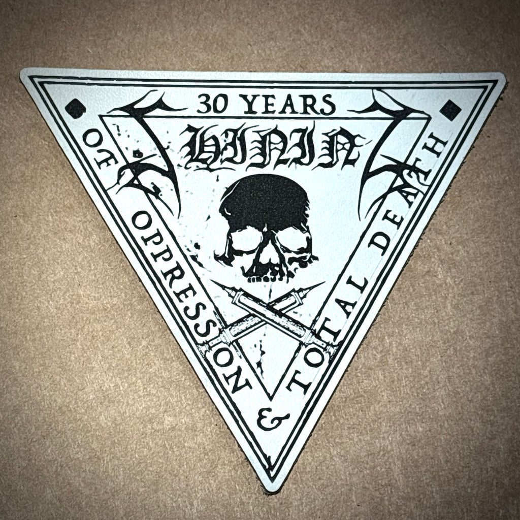 SHINING: official deluxe LEATHER 30 YEARS patches (red / white / black)