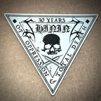 SHINING: official deluxe LEATHER 30 YEARS patches (red / white / black)