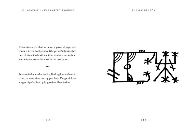 THE GALDRABOK: FORBIDDEN ICELANDIC FOLK MAGIC book