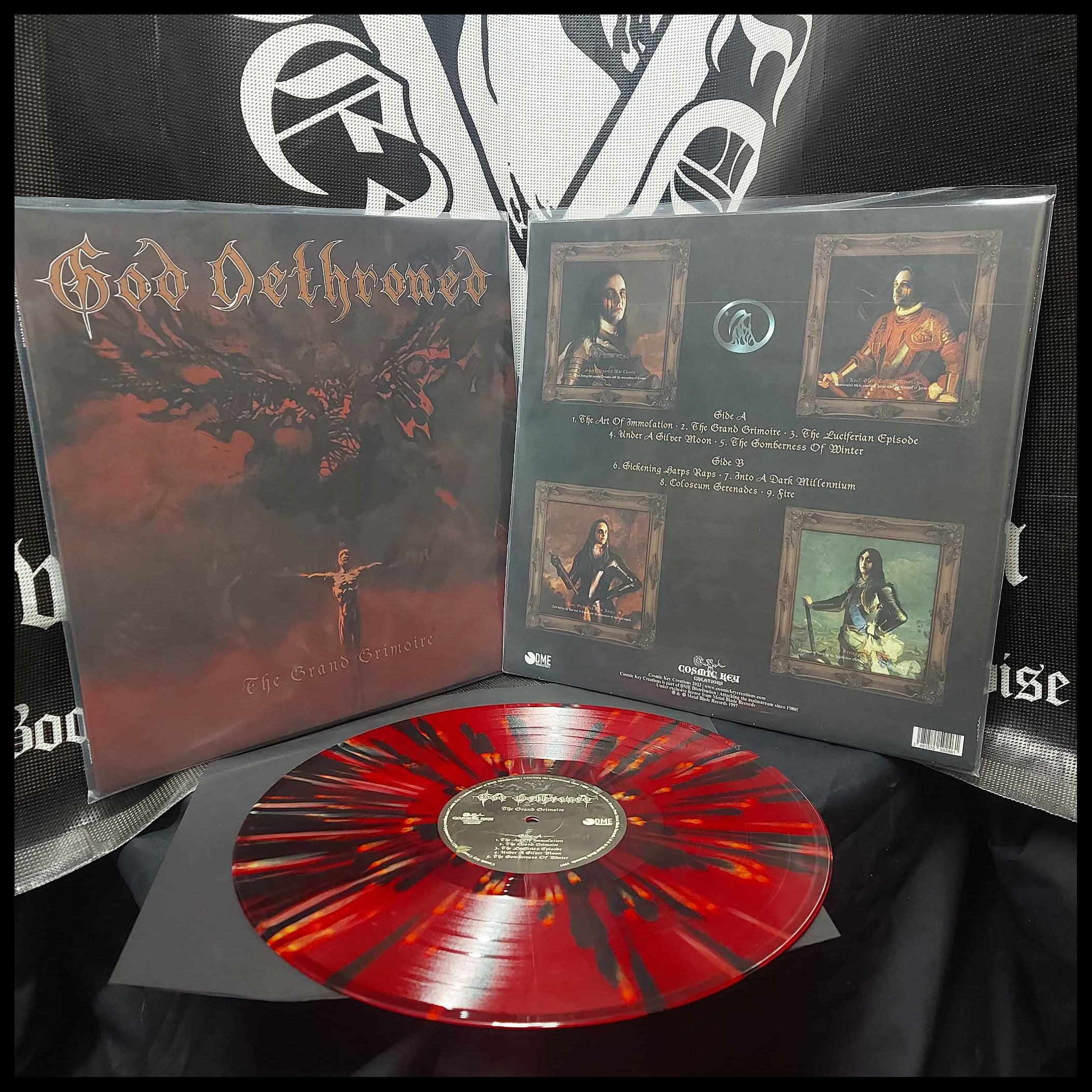 GOD DETHRONED: The Grand Grimoire LP (red/black/gold splatter vinyl, inlay, ltd to 500) *new*