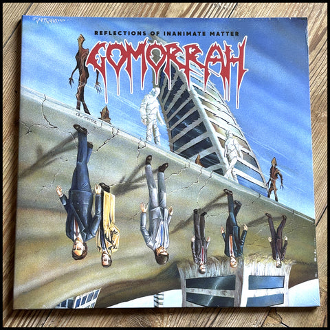 GOMORRAH: Reflections of Inanimate Matter LP (blue/white galaxy vinyl, classic UK death metal)