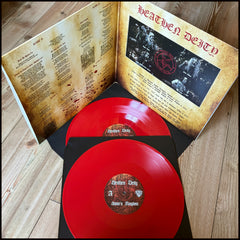 HEATHEN DEITY: Satan's Kingdom double LP (2 x red vinyl, gatefold sleeve, crushing black metal masterpiece)