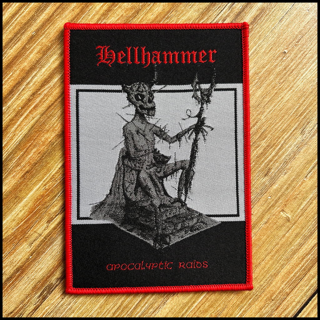 HELLHAMMER: official, limited APOCALYPTIC RAIDS patches (by CND, 2 variants)
