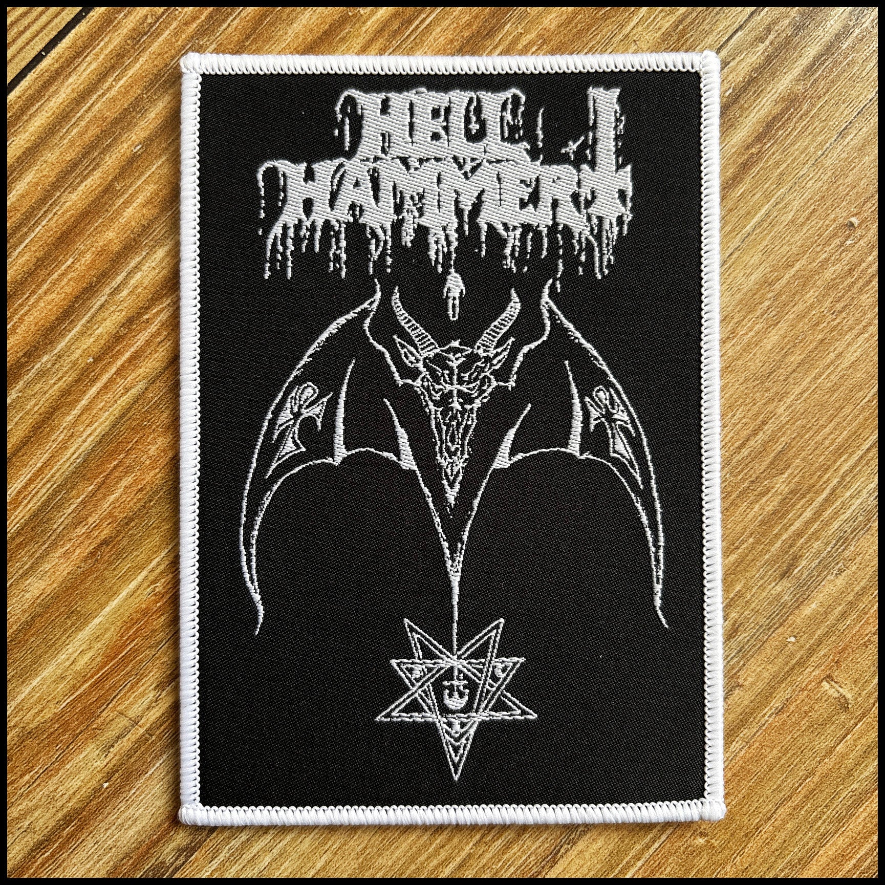 HELLHAMMER: official, limited WINGED DEMON patches (by CND, 2 variants)