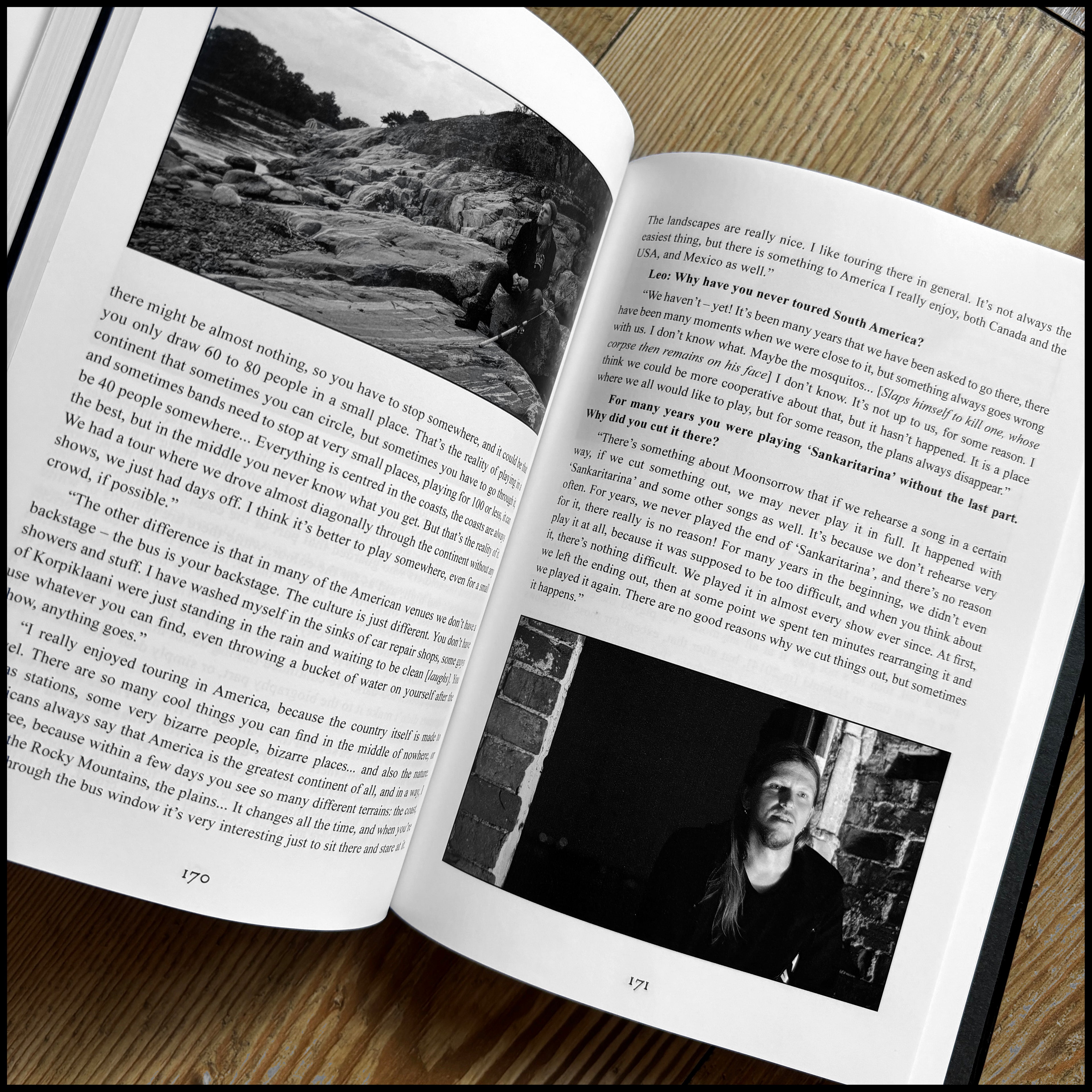 HOME OF THE WAVES: CONVERSATIONS WITH MOONSORROW hardback book