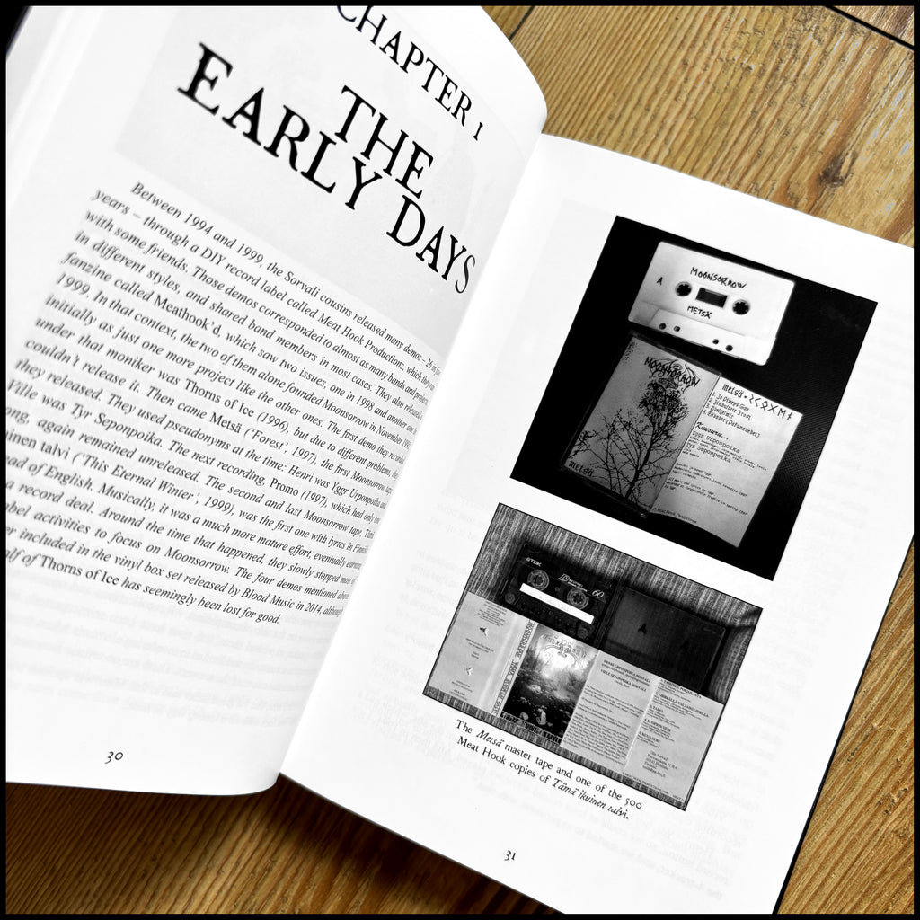 HOME OF THE WAVES: CONVERSATIONS WITH MOONSORROW hardback book