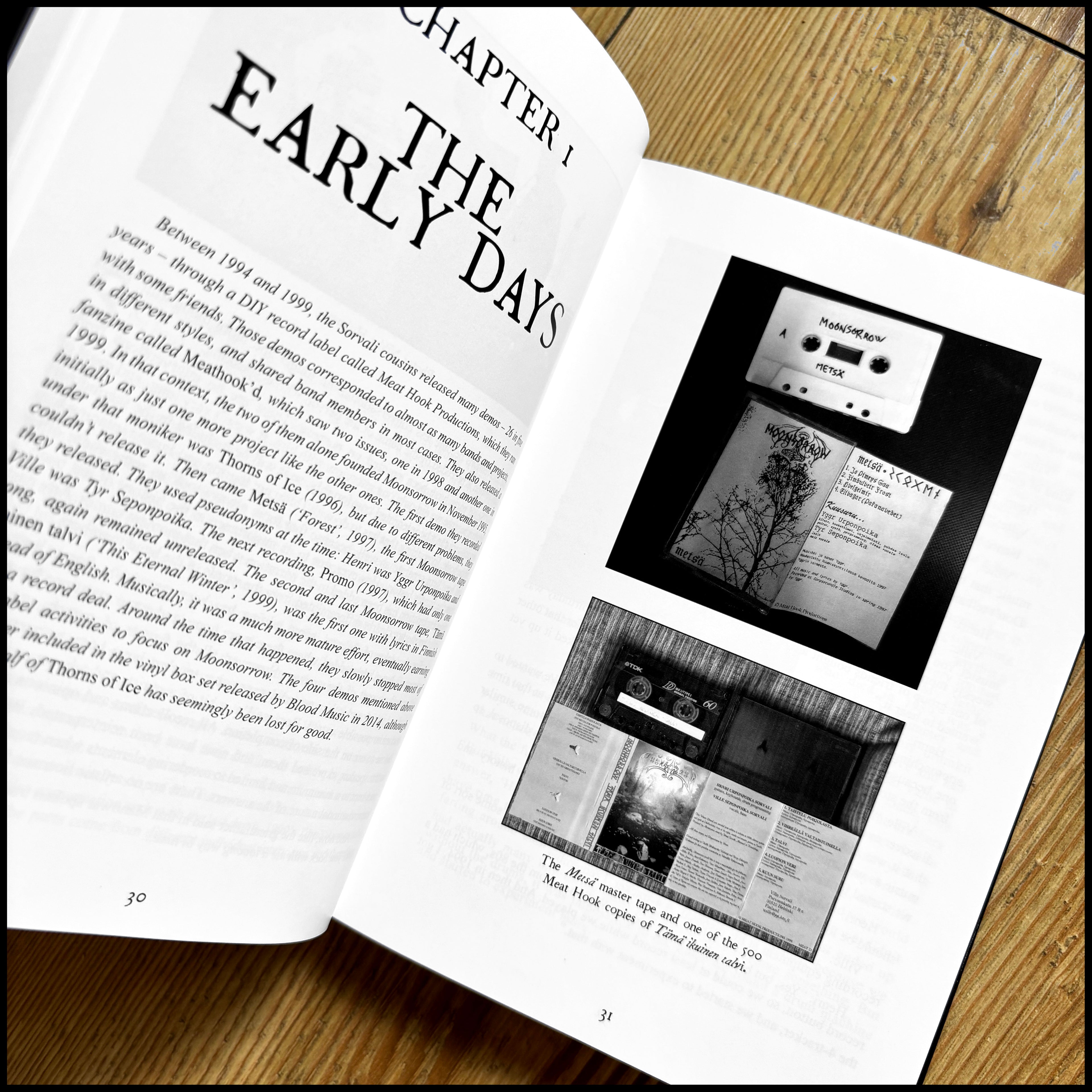 HOME OF THE WAVES: CONVERSATIONS WITH MOONSORROW hardback book