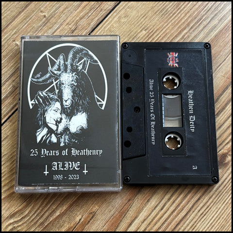 HEATHEN DEITY: 25 Years of Heathenry - Alive 1998 - 2023 cassette (ltd to 100)