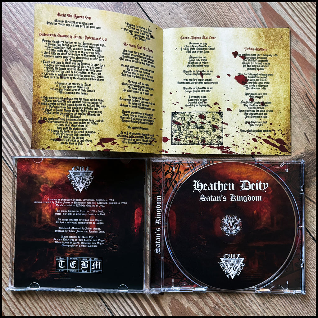 HEATHEN DEITY: Satan's Kingdom CD (released by Cult Never Dies) *new*