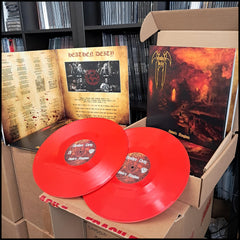 HEATHEN DEITY: Satan's Kingdom double LP (2 x red vinyl, gatefold sleeve, crushing black metal masterpiece)