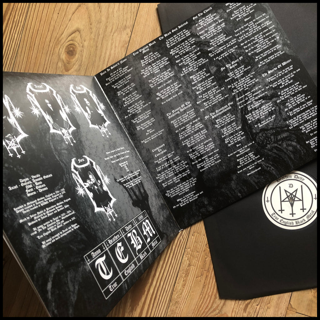 MOVING SALE: HEATHEN DEITY: True English Black Metal double LP (2 x black vinyl, gatefold sleeve) *new*