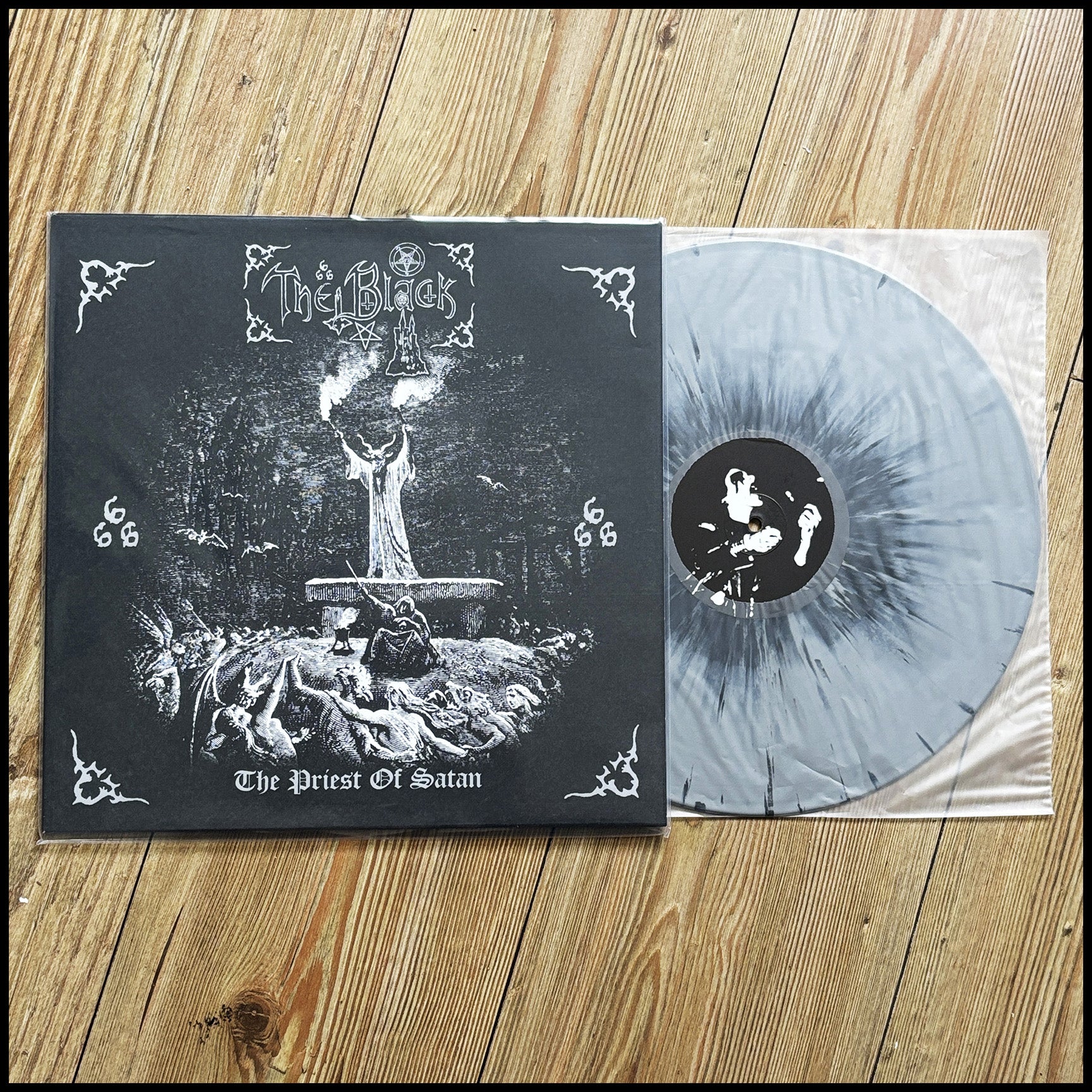 THE BLACK: The Priest of Satan LP (gatefold, splatter vinyl, Swedish black metal feat. Jon from Dissection) *new*