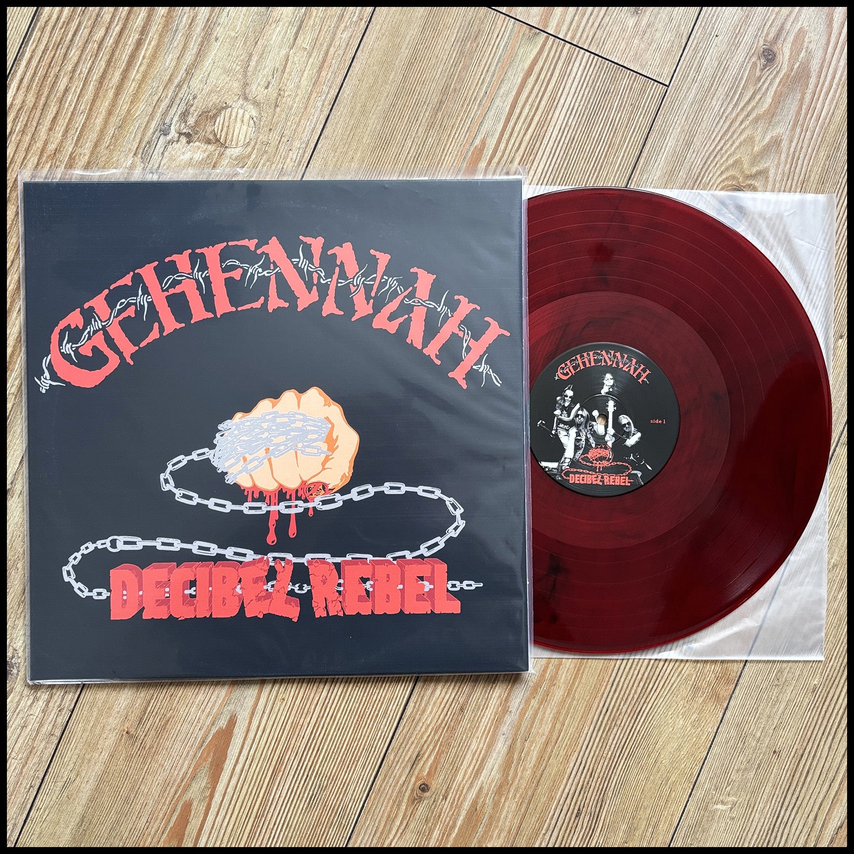 GEHENNAH: Decibel Rebel LP (marble vinyl, Swedish black thrash from 1997) *new*