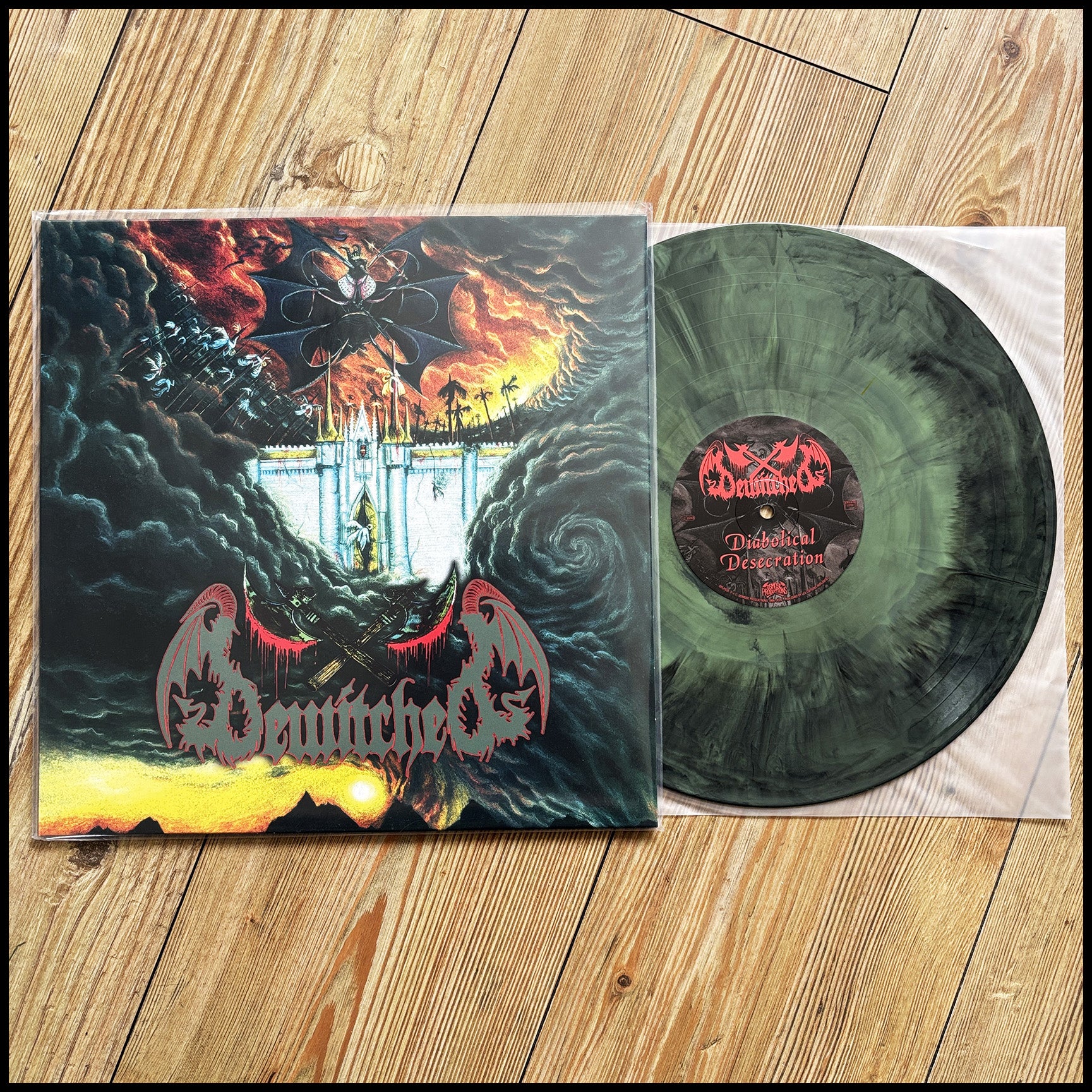 BEWITCHED: Diabolical Desecration LP (galaxy vinyl, Swedish black thrash from 1996) *new*
