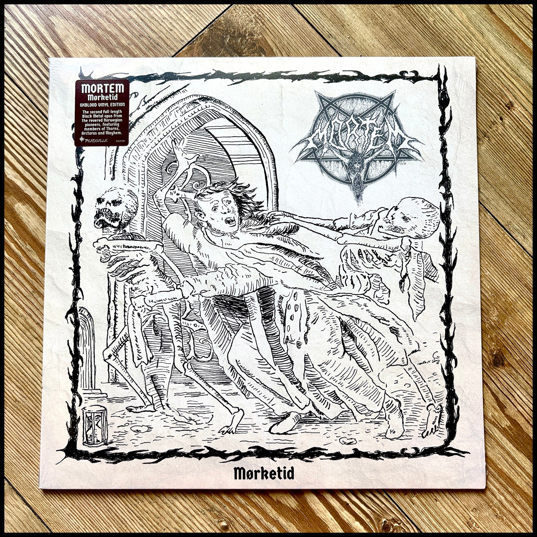 PREORDER [early July] MORTEM: Mørketid LP (oxblood vinyl, new studio album, Arcturus/Thorns members) *new*