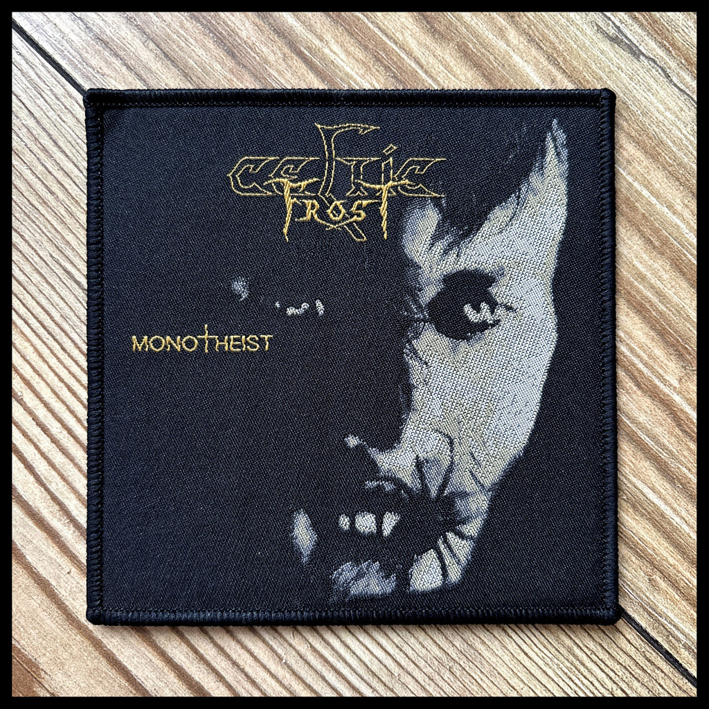 CELTIC FROST: official, limited MONOTHEIST patches (by CND, 2 variants)