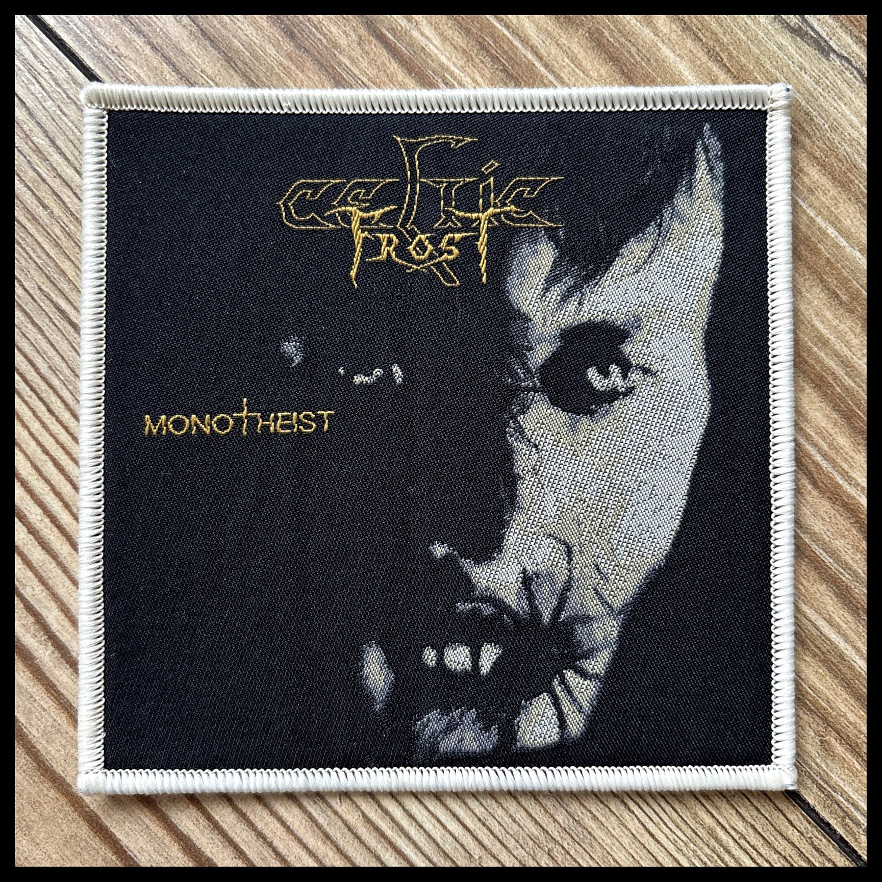 CELTIC FROST: official, limited MONOTHEIST patches (by CND, 2 variants)