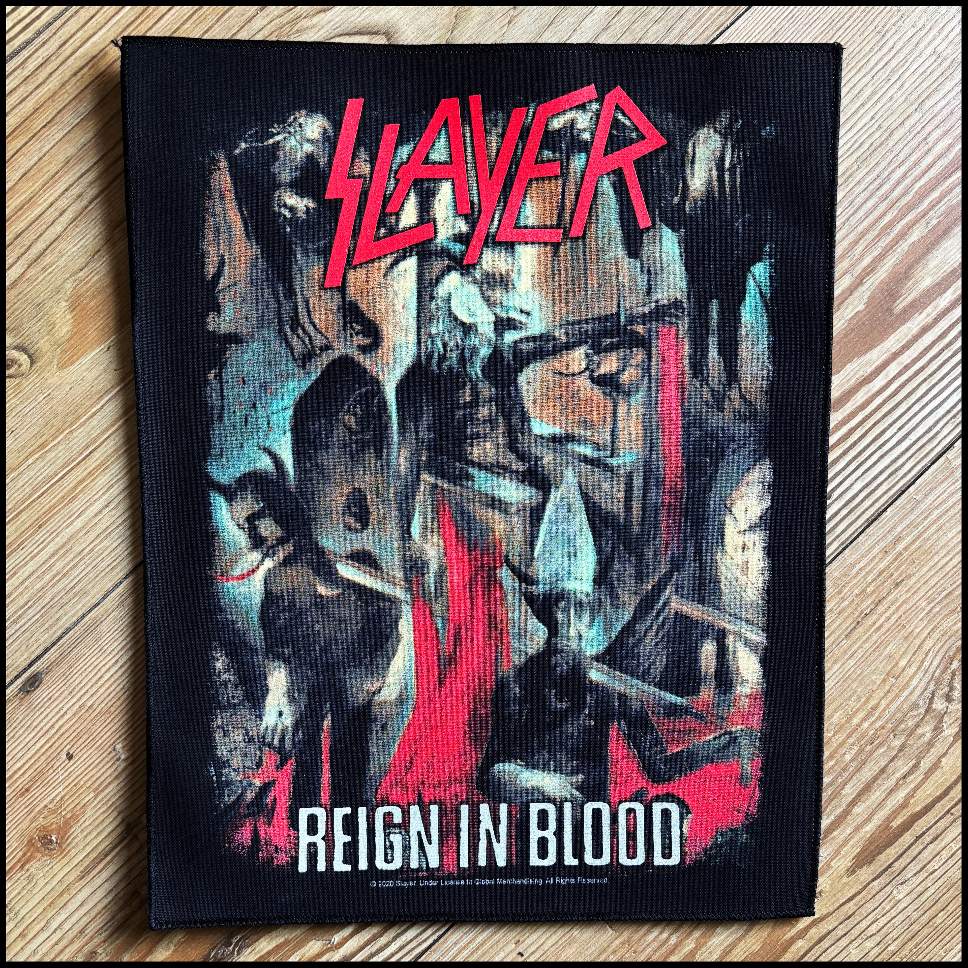 SLAYER: official REIGN IN BLOOD large back patch