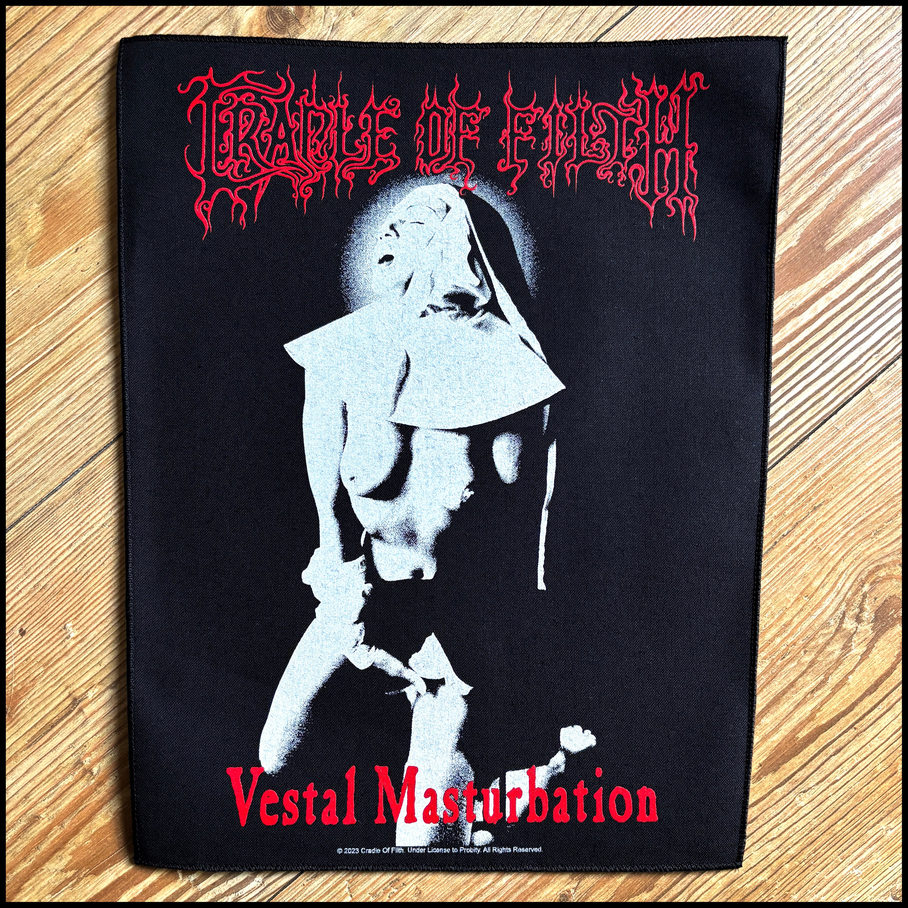 CRADLE OF FILTH: official back patch