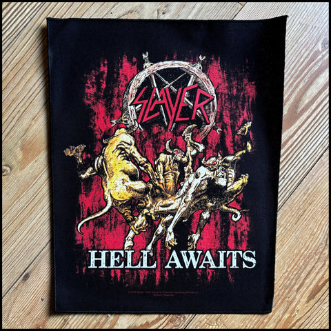 Official SLAYER: HELL AWAITS large back patch
