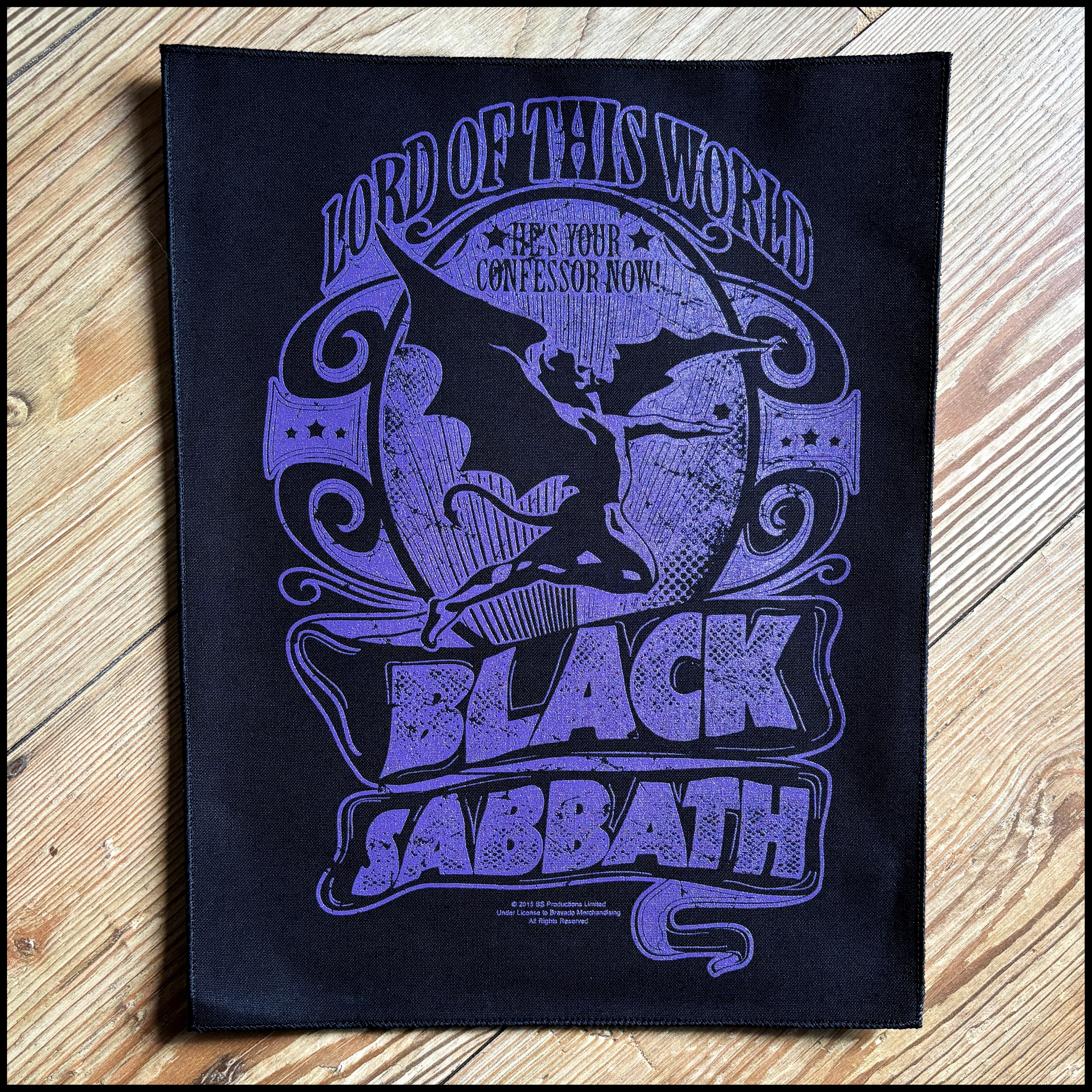 BLACK SABBATH: official LORD OF THIS WORLD large back patch