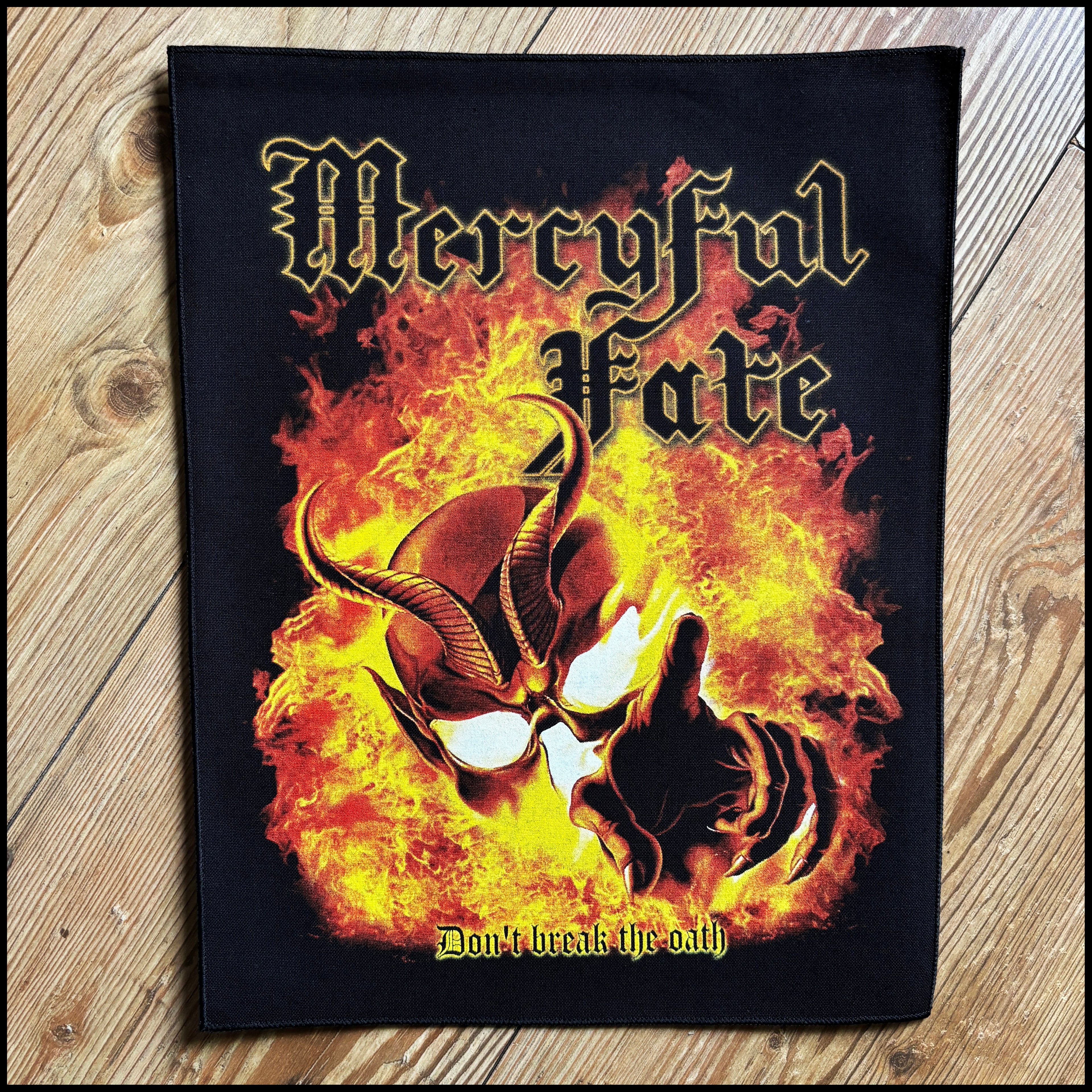 MERCYFUL FATE: official DON'T BREAK THE OATH large back patch