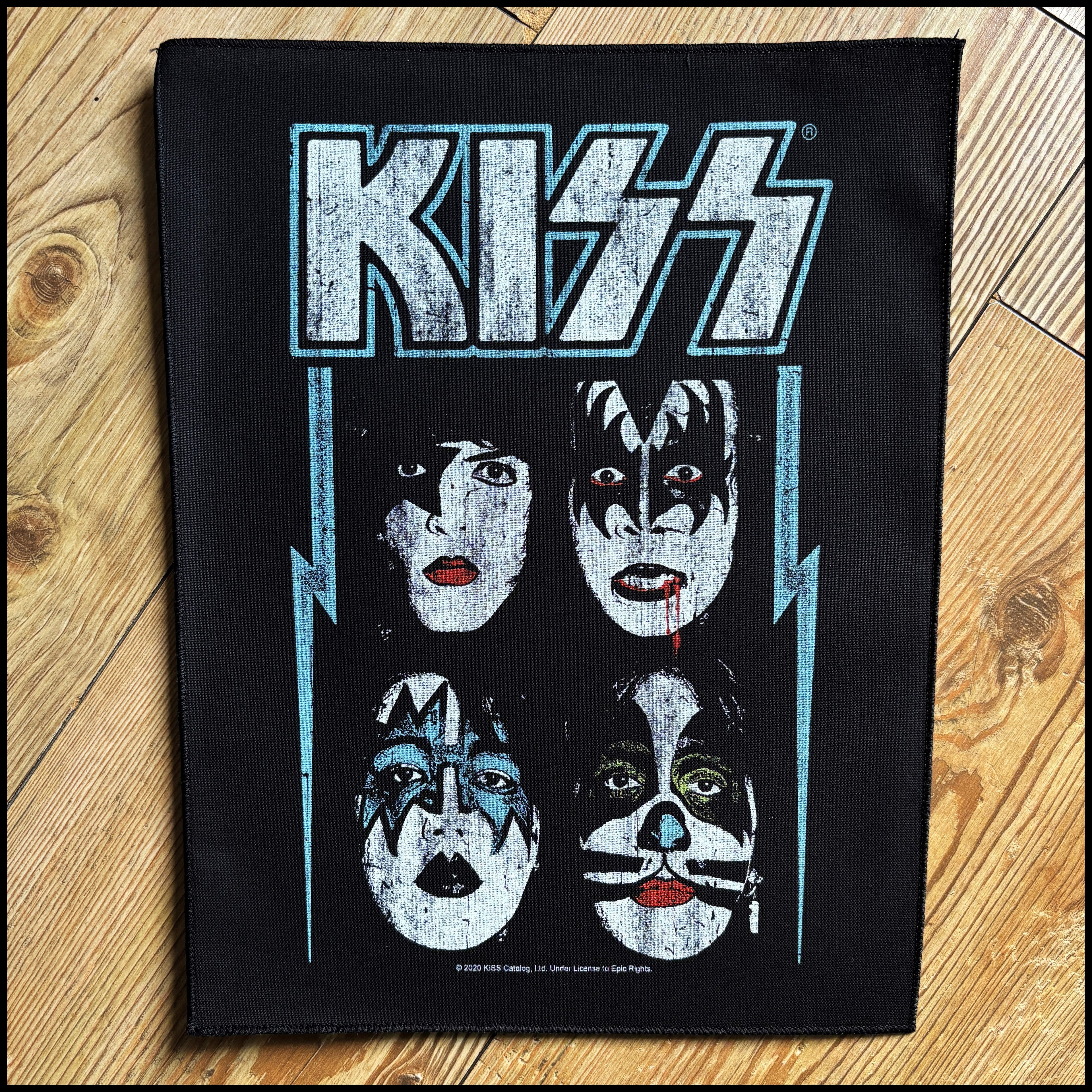 KISS: official FACES large back patch