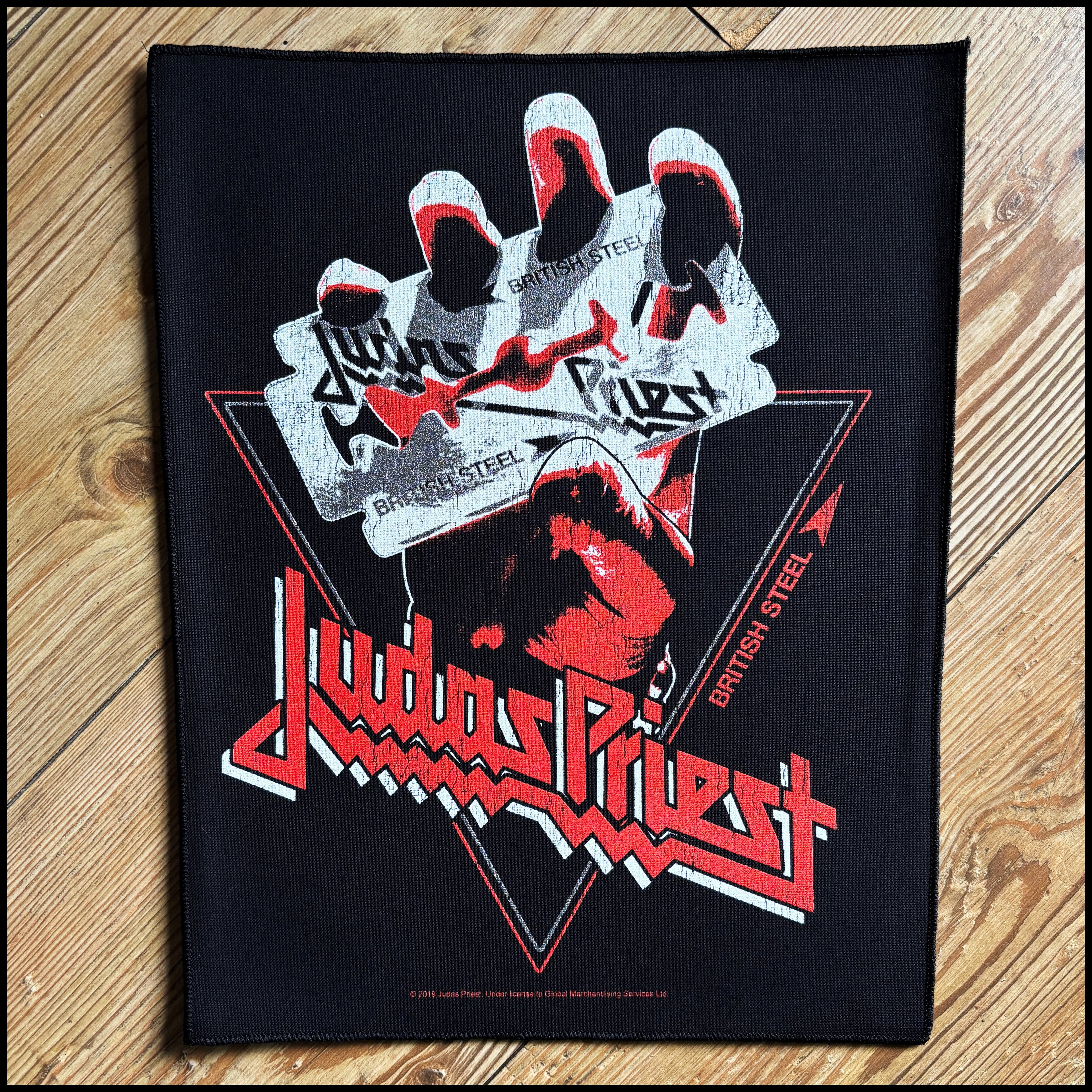 JUDAS PRIEST: official BRITISH STEEL large back patch