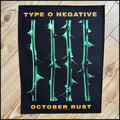 TYPE O NEGATIVE: official OCTOBER RUST large back patch