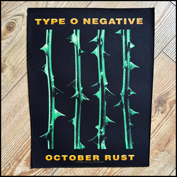 Official TYPE O NEGATIVE: OCTOBER RUST large back patch – CultNeverDies
