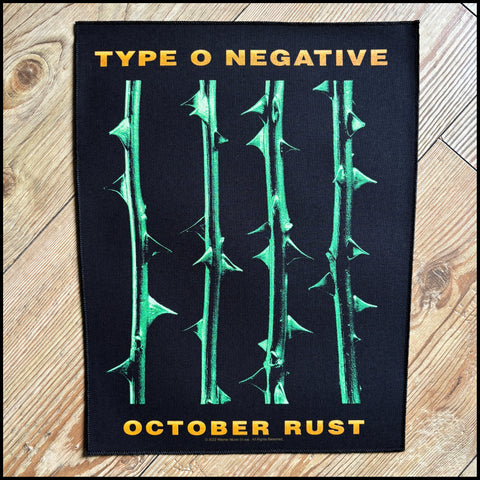 Official TYPE O NEGATIVE: OCTOBER RUST large back patch