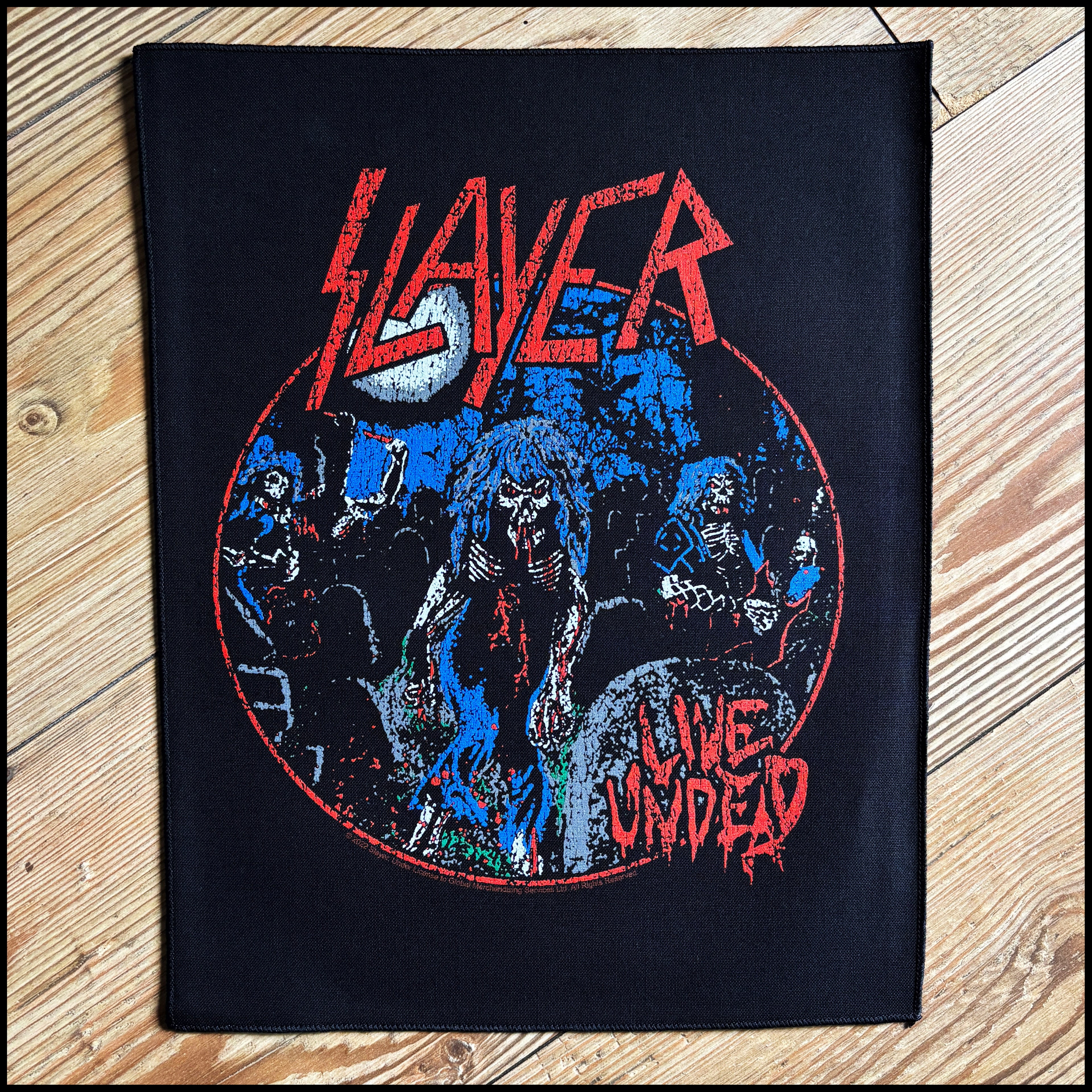 SLAYER: official LIVE UNDEAD large back patch