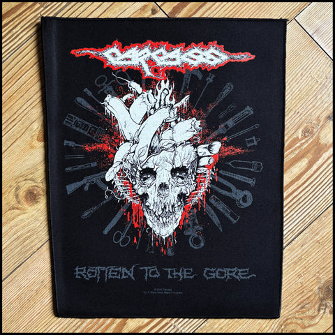 Official CARCASS: ROTTEN TO THE GORE large back patch